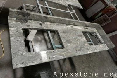 Real Fossil Ash Marble Vanities
